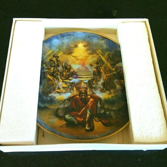 Display Plate The Creation Jacob's Ladder Yiannis Koutsis Bible Royal Cornwall - Picture 4 of 16